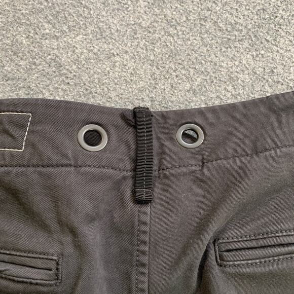 Rag & Bone Shorts Womens 26 Faded Black Cotton Blend Raw Hem Flat Front Pockets - Picture 9 of 11